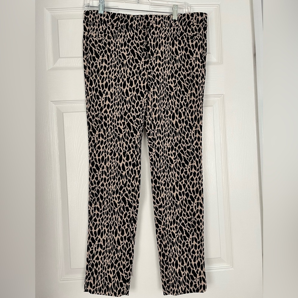 Banana Republic Sloan pants.  Size 6 Leopard print